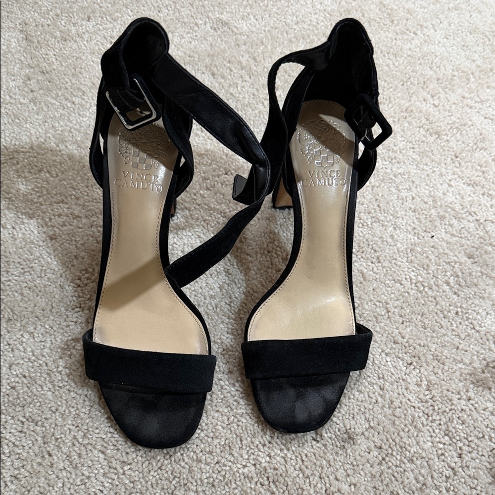 Vince Camuto Elegant Black Strappy Heels US SIZE 7.5